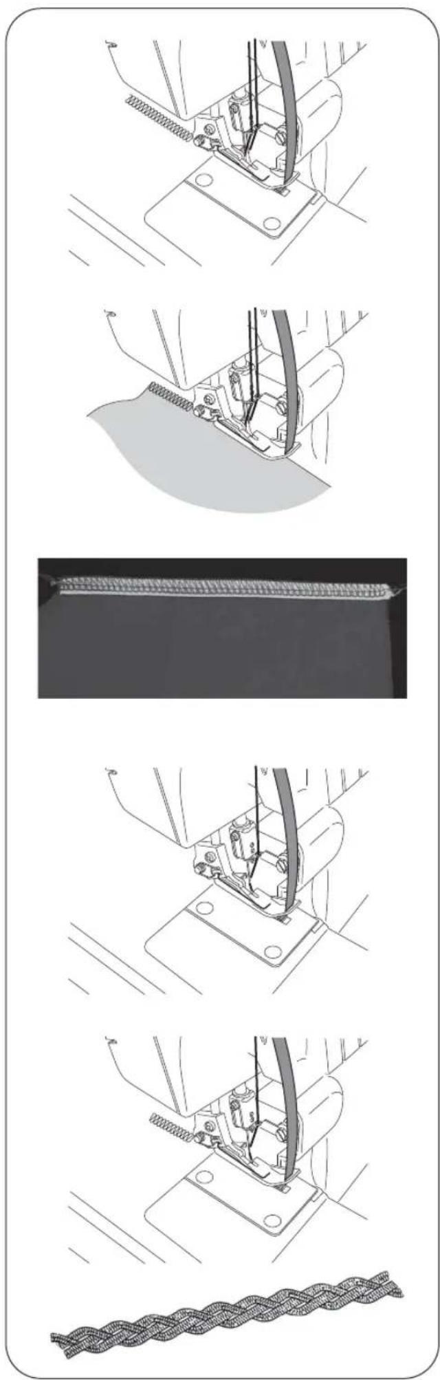 SINGER Heavy Duty HD0400S - Braiding by Chaining Off - 1
