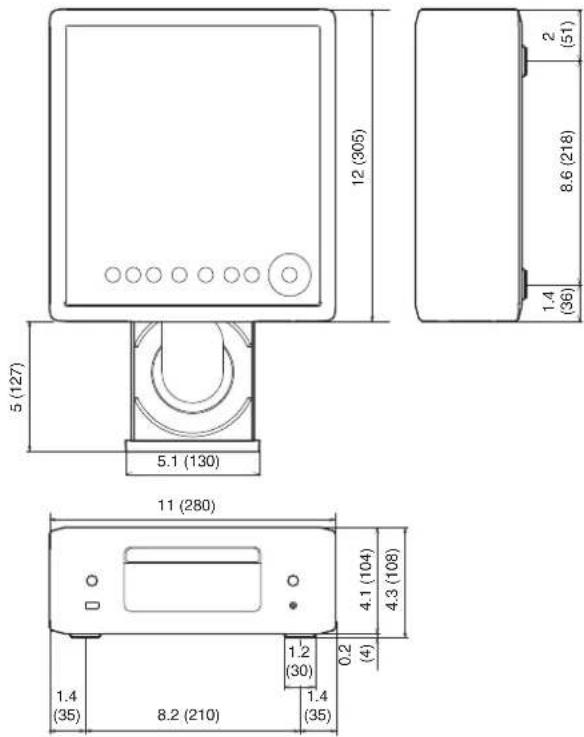 DENON CEOL N-12 - ■ Dimensions (Unité : po (mm)) - 1