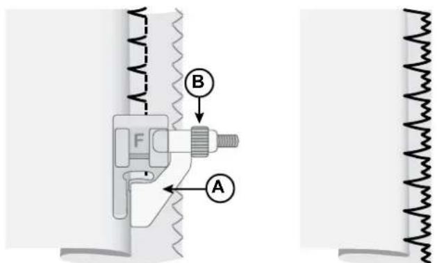 SINGER C5985 Patchwork Plus - Point de surjet incliné - 3