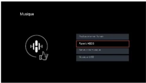 DENON AVR-X1800H - Utilisez le curseur haut/bas pour sélectionner "Favoris HEOS", puis appuyez sur ENTER. - 1