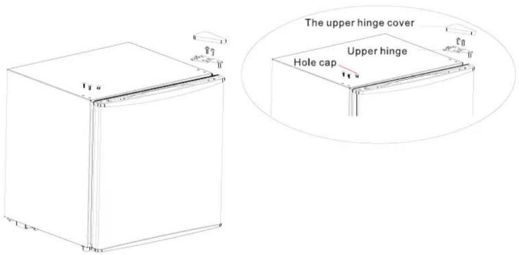 AYA ACU050W - INSTRUCTIONS D'INVERSION DE LA PORTE DU CONGÉLATEUR - 2