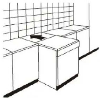 VEDETTE VFP47DW - Type 1 : Installation entre des placards - 1