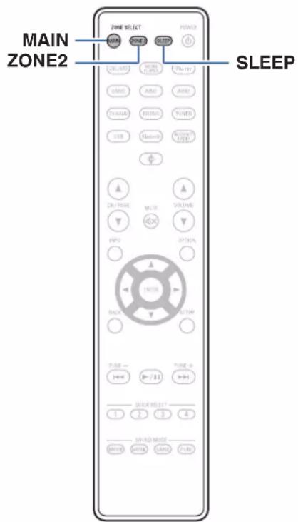 DENON AVR-X1800H DAB - Fonction de minuterie sommeil - 1