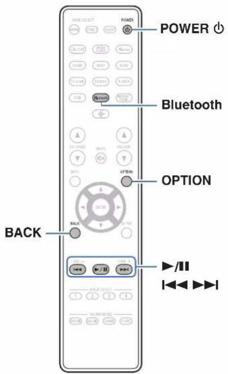 DENON AVR-X1800H DAB - Écouter de la musique sur un périphérique Bluetooth - 1