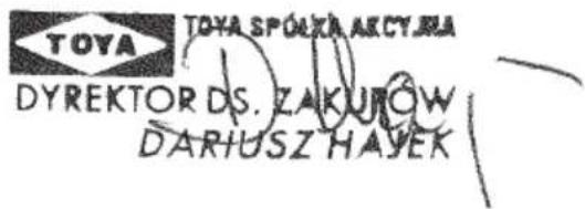 Yato YT-85001 - DEKLARACJA ZGODNOŚCI - 1