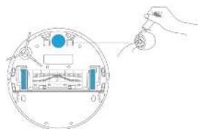 DREAME D9 Max - Limpiar el cepillo lateral - 2