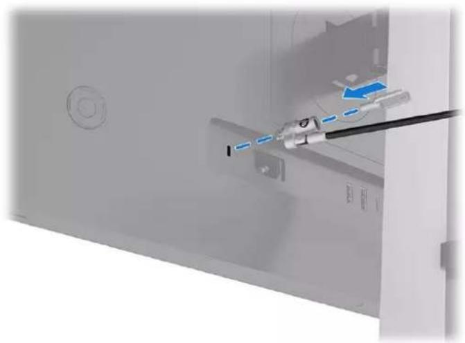 HP E24u G5 - Installation d'un câble antivol - 1