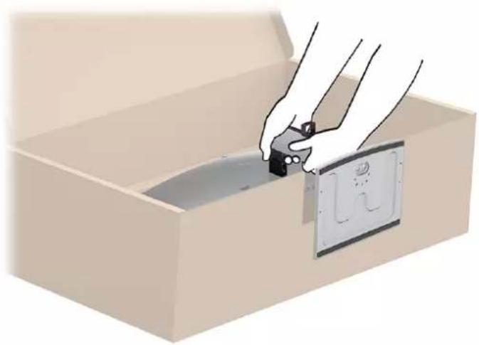 HP E24u G5 - Fixation du socle de moniteur (moniteur à écran incurvé) - 6