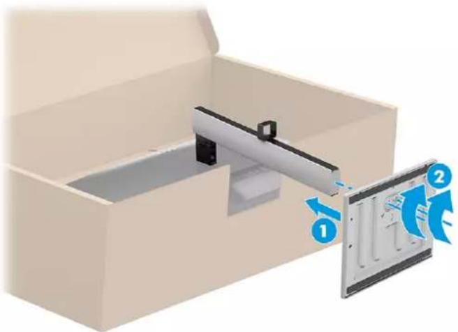HP E24u G5 - Fixation du socle de moniteur (moniteur à écran plat) - 2