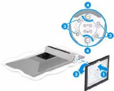 HP E24u G4 - Fixation du socle de moniteur - 5