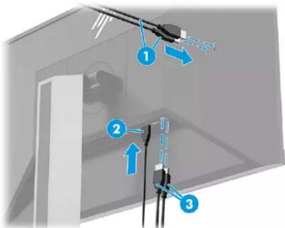 HP E24u G4 - Connexion des périphériques USB - 1