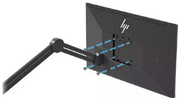 HP E24u G4 - Fixation de la tête de moniteur sur un dispositif de montage - 3