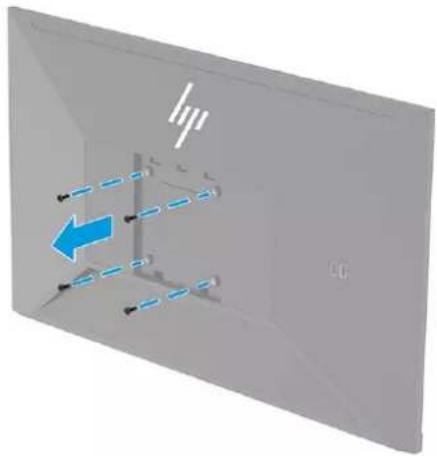 HP E24u G4 - Fixation de la tête de moniteur sur un dispositif de montage - 1