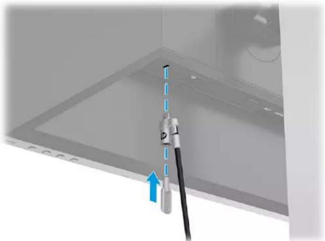 HP E24u G4 - Installation d'un câble antivol - 1