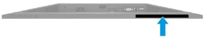 HP E24t G4 - Emplacement du numéro de série et de référence du produit - 1