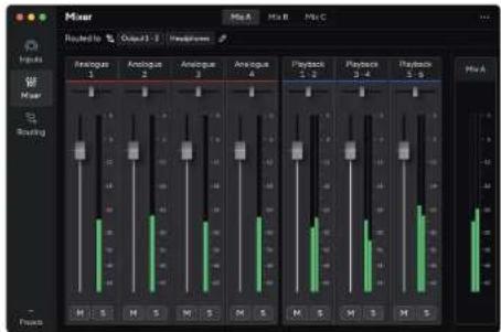 FOCUSRITE Scarlett 4i4 4th Gen - Console de mixage de Focusrite Control 2 - 2
