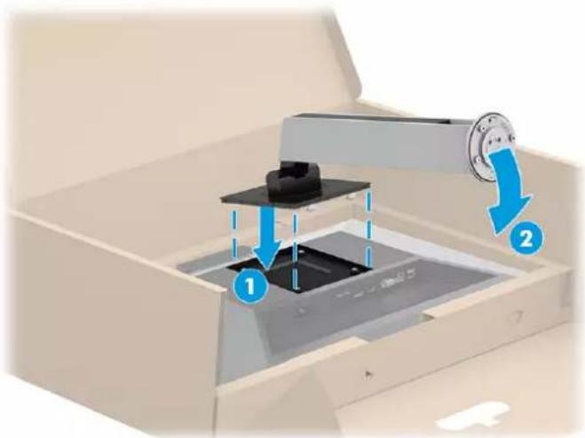 HP E24mv G4 - Fixation du socle de moniteur - 2