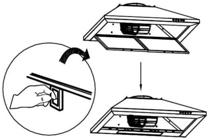 CIARRA CBCB6201 - Installer le filtre à charbon (Mode Recyclage): - 1