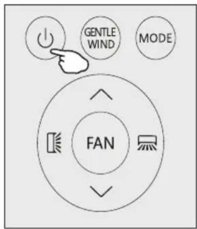 TCL Gentle Cool S09P8S0 - Turn ON / Turn OFF the air conditioner - 2