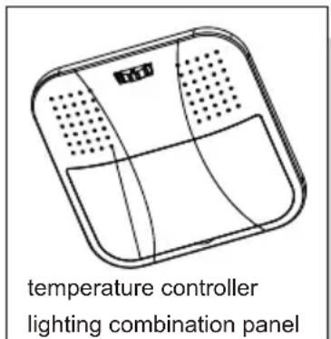 temperature controller lighting combination panel