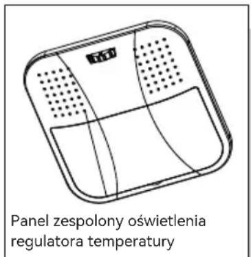 Panel zespolony oświetlenia regulatora temperatury