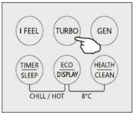TCL Gentle Cool S12P7S0 - Turbo function - 2