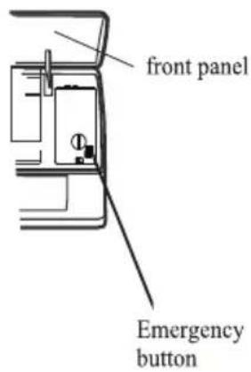 front panel Emergency button