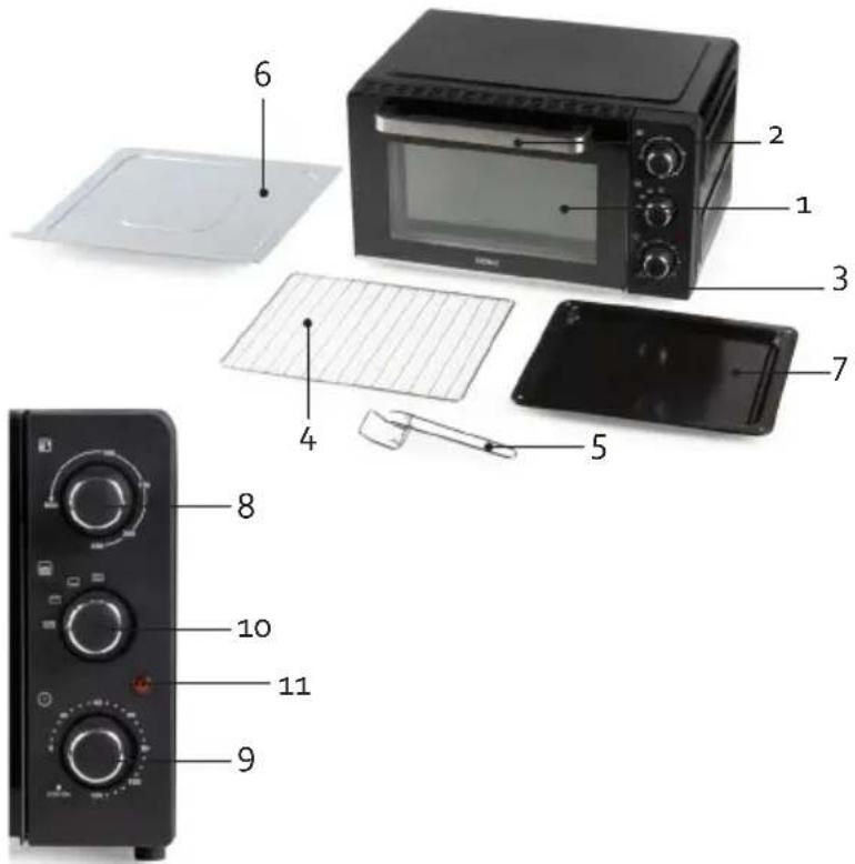 DOMO DO1107GO - COMPONENTI - 1