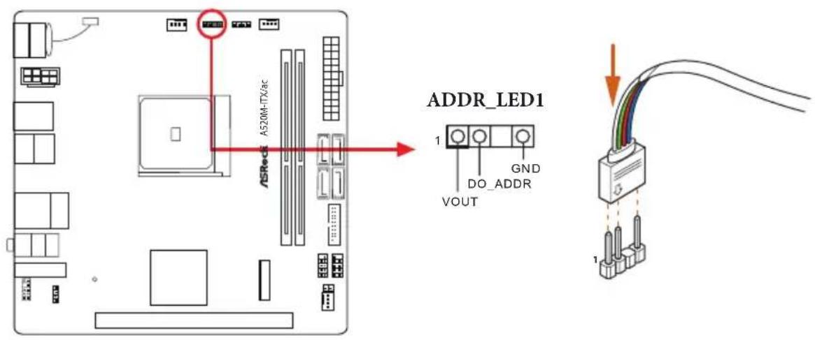AS20M-ITX/ac ASRed ADDR_LED1 1 GND DO_ADDR VOUT 1