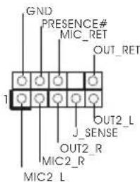 GND PRESENCE# MIC_RET OUT_RET 1 J_SENSE OUT2_R MIC2_R MIC2_L