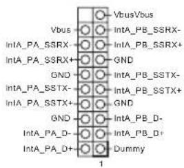 Vbus IntA_PA_SSRX- IntA_PA_SSRX+ GND IntA_PA_SSTX- IntA_PA_SSTX+ GND IntA_PA_D- IntA_PA_D+ VbusVbus IntA_PB_SSRX- IntA_PB_SSRX+ GND IntA_PB_SSTX- IntA_PB_SSTX+ GND IntA_PB_D- IntA_PB_D+ Dummy 1