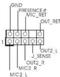 GND PRESENCE# MIC_RET OUT_RET 1 J_SENSE OUT2_L J_SENSE MIC2_R MIC2_L