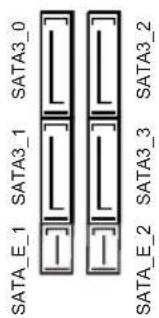SATA3_0 SATA3_1 SATA3_2 SATA3_3 SATAE_1 SATA3_1 SATAE_2 SATA3_2