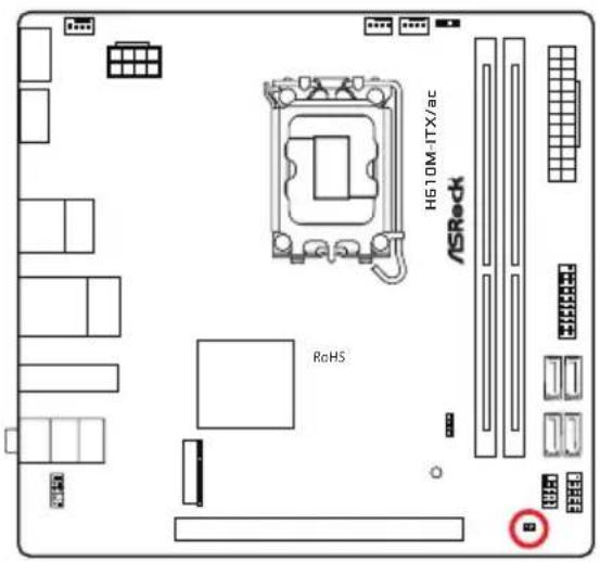 ASROCK H610M-ITX/ac - 電源オン - 4