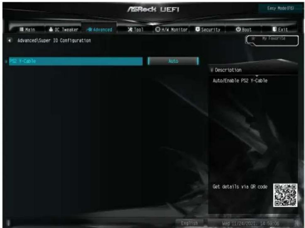 ASROCK H610M-ITX/ac - Super IO Configuration (ACPI 設定) - 1