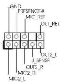 GND PRESENCE# MIC_RET OUT_RET 1 OUT2_L J.SENSE OUT2_R MIC2_R MIC2_L