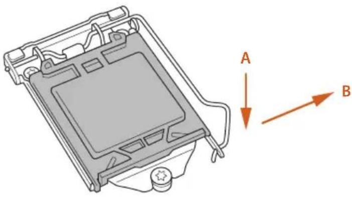ASROCK H310CM-HDV - Installing the CPU - 2
