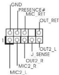 GND PRESENCE# MIC_RET OUT_RET 1 J_SENSE OUT2_L J_SENSE MIC2_R MIC2_L