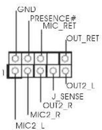 GND PRESENCE# MIC_RET OUT_RET J_SENSE OUT2_R MIC2_R MIC2_L
