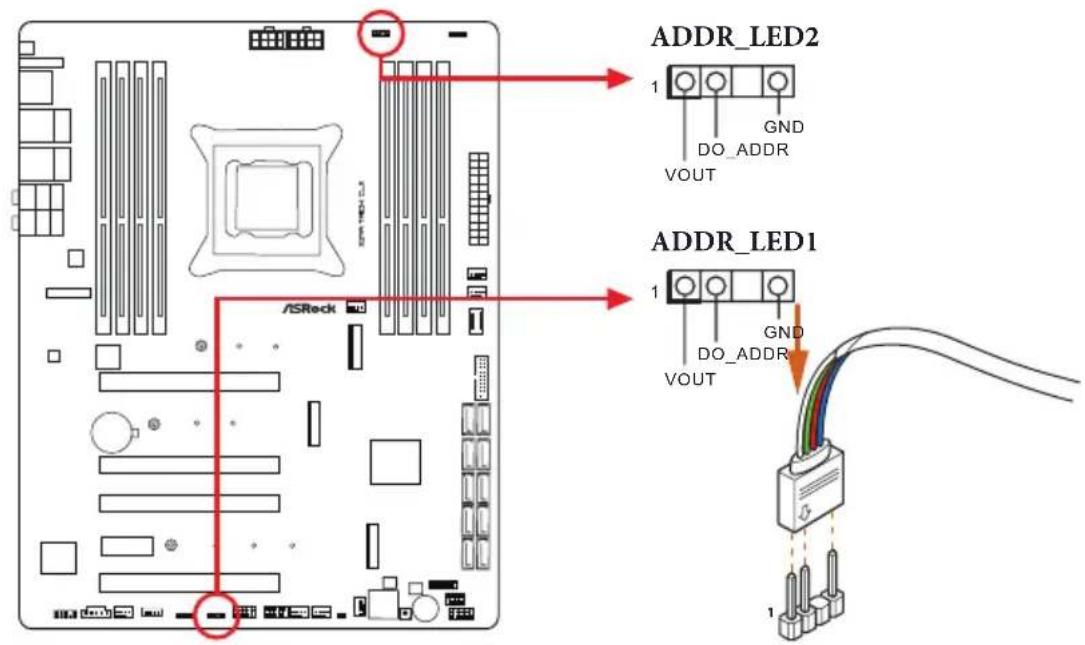 ASROCK X299 Taichi CLX - Connecting the Addressable RGB LED Strip - 1