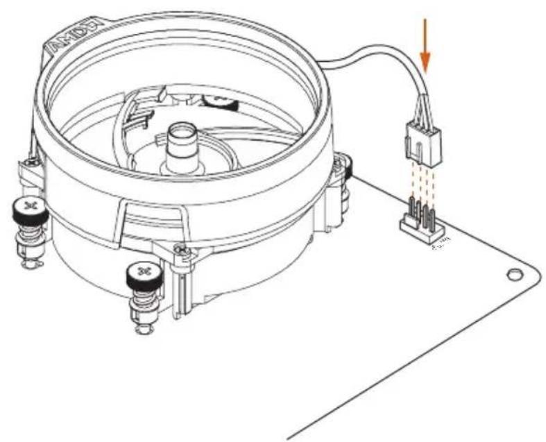 ASROCK X570 Extreme4 - Installing the CPU Box Cooler SR1 - 4