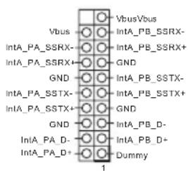 Vbus IntA_PA_SSRX- IntA_PA_SSRX+ GND IntA_PA_SSTX- IntA_PA_SSTX+ GND IntA_PA_D- IntA_PA_D+ VbusVbus IntA_PB_SSRX- IntA_PB_SSRX+ GND IntA_PB_SSTX- IntA_PB_SSTX+ GND IntA_PB_D- IntA_PB_D+ Dummy 1