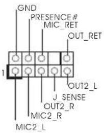 GND PRESENCE# MIC_RET OUT_RET J_SENSE OUT2_R MIC2_R MIC2_L