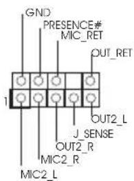 GND PRESENCE# MIC_RET OUT_RET 1 OUT2_L J_SENSE OUT2_R MIC2_R MIC2_L