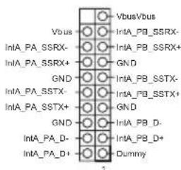 Vbus/Vbus Vbus IntA_PB_SSRX- IntA_PB_SSRX+ GND IntA_PB_SSTX- IntA_PB_SSTX+ GND IntA_PB_D- IntA_PB_D+ Dummy