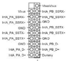Vbus/Vbus Vbus IntA_PA_SSRX- IntA_PA_SSRX+ GND GND IntA_PA_SSTX- IntA_PA_SSTX+ GND GND IntA_PA_D- IntA_PA_D+ Dummy 1