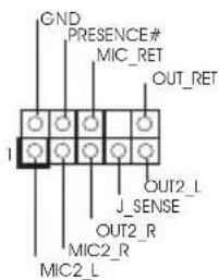 GND PRESENCE# MIC_RET OUT_RET 1 J_SENSE OUT2_R MIC2_R MIC2_L