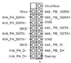 Vbus/Vbus Vbus IntA_PA_SSRX- IntA_PA_SSRX- GND IntA_PA_SSTX- IntA_PA_SSTX+ GND IntA_PA_D- IntA_PA_D+ Vous/Vbus IntA_PB_SSRX- IntA_PB_SSRX+ GND IntA_PB_SSTX- IntA_PB_SSTX+ GND IntA_PB_D- IntA_PB_D+ Dummy 1