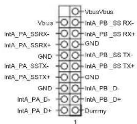 VbusVbus Vbus IntA_PA_SSRX- IntA_PA_SSRX+ GND IntA_PA_SSTX- IntA_PA_SSTX+ GND IntA_PA_D- IntA_PA_D+ VbusVbus IntA_PB_SS RX- IntA_PB_SS RX+ GND IntA_PB_SS TX- IntA_PB_SS TX+ GND IntA_PB_D- IntA_PB_D+ Dummy 1