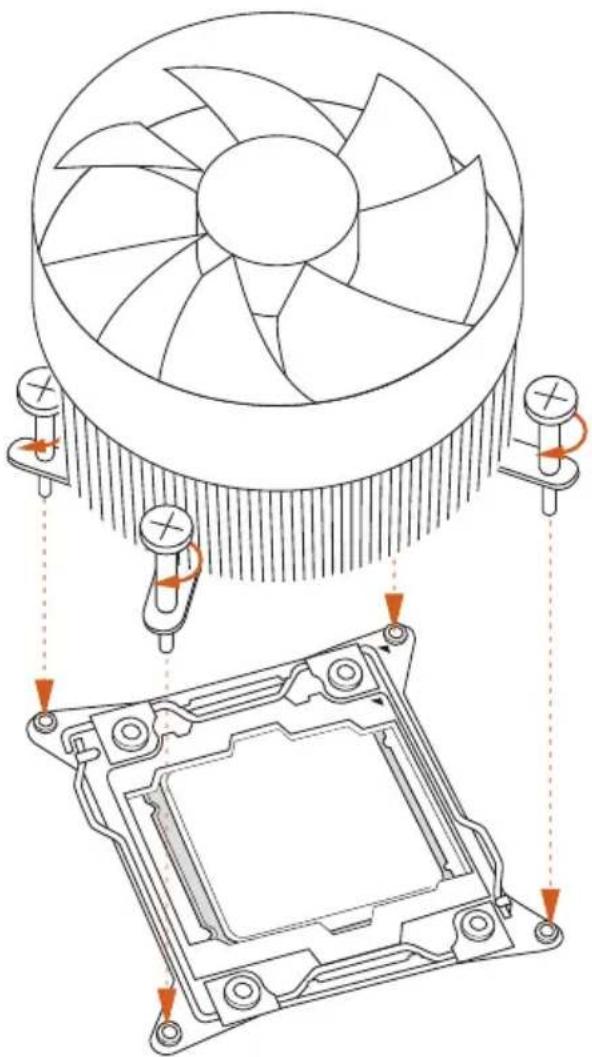 ASROCK X99 Extreme4 - Installing the CPU Fan and Heatsink - 2